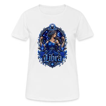 Déesse de la Nuit Balance Bleue - T-shirt respirant Femme - blanc - Devant - AI Model Female 172 dark (172cm)