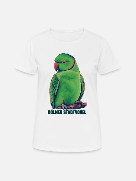 Kölner Stadtvogel - Frauen T-Shirt atmungsaktiv - Weiß