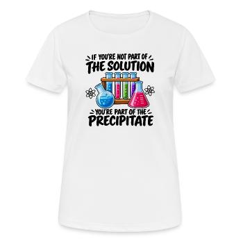 Lustige Chemie-Wissenschaftslehrerin Labor-Geek-Kunst - Frauen T-Shirt atmungsaktiv - Weiß - Vorne - AI Model Female 172 dark (172cm)