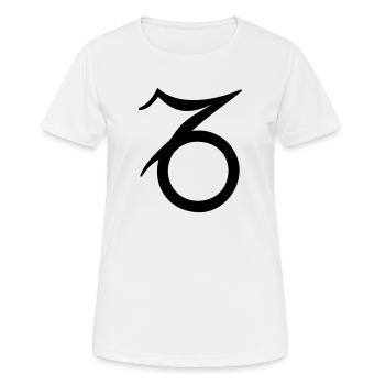 Sternzeichen Steinbock - Frauen T-Shirt atmungsaktiv - Weiß - Vorne - AI Model Female 172 dark (172cm)