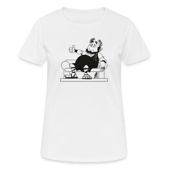 Caesar's Approval: One Color T-Shirt Design - Women's Breathable T-Shirt - white - Front - AI Model Female 172 dark (172cm)