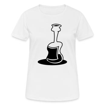 Flasche - Frauen T-Shirt atmungsaktiv - Weiß - Vorne - AI Model Female 172 dark (172cm)