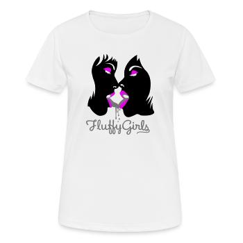 fluffy girls - Women's Breathable T-Shirt - white - Front - AI Model Female 172 dark (172cm)