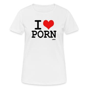 porn - Women's Breathable T-Shirt - white - Front - AI Model Female 172 dark (172cm)