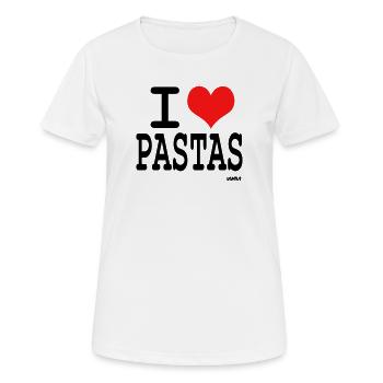 pastas - Women's Breathable T-Shirt - white - Front - AI Model Female 172 dark (172cm)