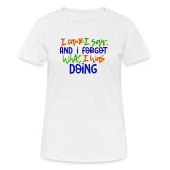 Humorous Statement Sayings - Women's Breathable T-Shirt - white - Front - AI Model Female 172 dark (172cm)