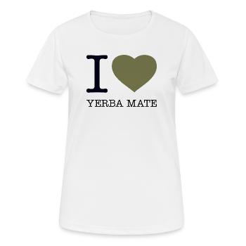 J’ADORE YERBA MATE - T-shirt respirant Femme - blanc - Devant - AI Model Female 172 dark (172cm)