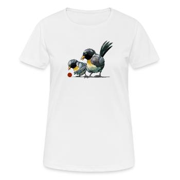 Boules de boules de boules pour pétanque - T-shirt respirant Femme - blanc - Devant - AI Model Female 172 dark (172cm)