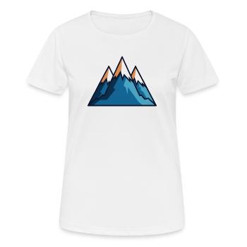 Gebirge - Frauen T-Shirt atmungsaktiv - Weiß - Vorne - AI Model Female 172 dark (172cm)