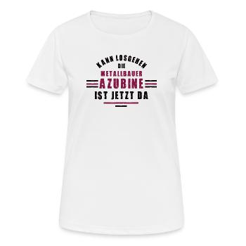 Apprenti métallurgiste formation d’apprenti métallurgiste - T-shirt respirant Femme - blanc - Devant - AI Model Female 172 dark (172cm)