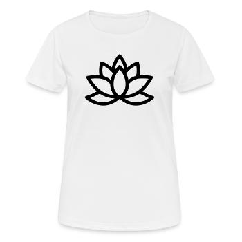 Lotus - T-shirt respirant Femme - blanc - Devant - AI Model Female 172 dark (172cm)
