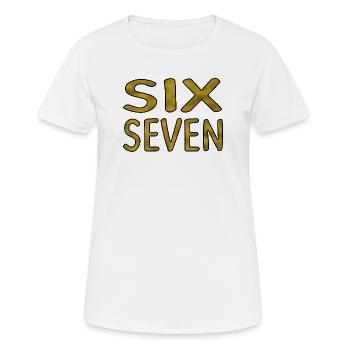 Six Seven Gold - T-shirt respirant Femme - blanc - Devant - AI Model Female 172 dark (172cm)