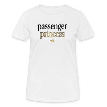 Passenger Princess - Women's Breathable T-Shirt - white - Front - AI Model Female 172 dark (172cm)