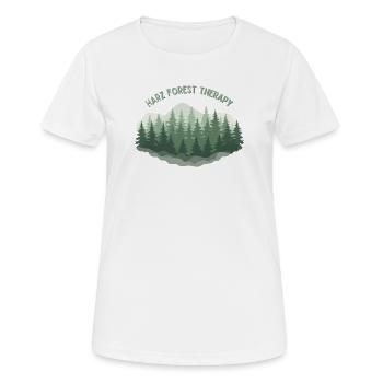 Thérapie forestière du Harz | Vintage Nature - T-shirt respirant Femme - blanc - Devant - AI Model Female 172 dark (172cm)