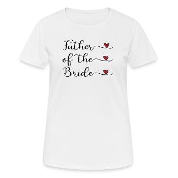 Père de la Mariée - T-shirt respirant Femme - blanc - Devant - AI Model Female 172 dark (172cm)