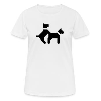 Fickende Hunde - Frauen T-Shirt atmungsaktiv - Weiß - Vorne - AI Model Female 172 dark (172cm)