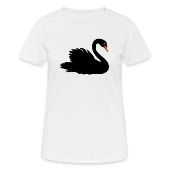cygne noir - T-shirt respirant Femme - blanc - Devant - AI Model Female 172 dark (172cm)