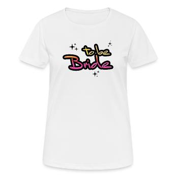 Bride to be retro look bachelor party engagement bachelor party - Women's Breathable T-Shirt - white - Front - AI Model Female 172 dark (172cm)