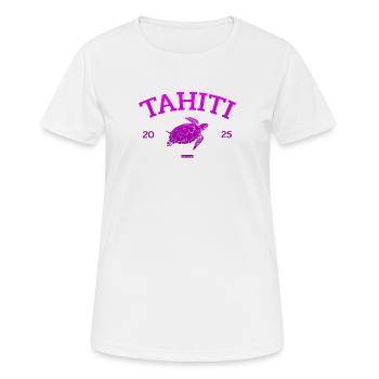 Tahiti - Turtle - French Polynesia - Schildkröte - Women's Breathable T-Shirt - white - Front - AI Model Female 172 dark (172cm)