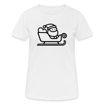 Santa's sleigh - Women's Breathable T-Shirt - white - Front - AI Model Female 172 dark (172cm)