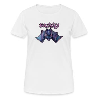 Illustration de la chauve-souris de Batty Night - T-shirt respirant Femme - blanc - Devant - AI Model Female 172 dark (172cm)