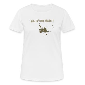 brown spots - Women's Breathable T-Shirt - white - Front - AI Model Female 172 dark (172cm)
