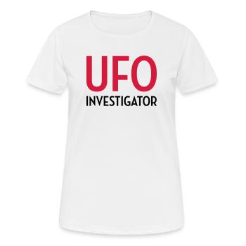 Ufo Alien Raum außerirdisches Aussenseiter - Frauen T-Shirt atmungsaktiv - Weiß - Vorne - AI Model Female 172 dark (172cm)