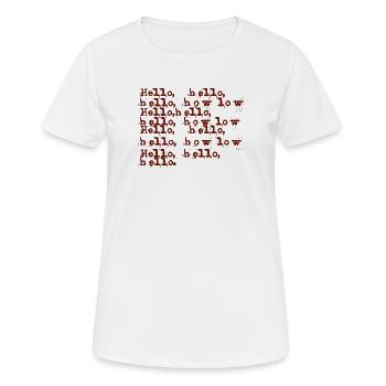 adolescent - T-shirt respirant Femme - blanc - Devant - AI Model Female 172 dark (172cm)