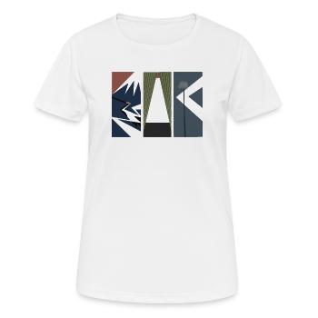 Piece Of Japan - Art japonais moderne - T-shirt respirant Femme - blanc - Devant - AI Model Female 172 dark (172cm)