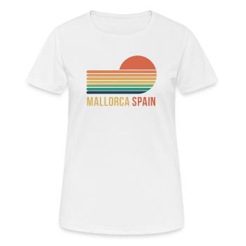 Mallorca - Frauen T-Shirt atmungsaktiv - Weiß - Vorne - AI Model Female 172 dark (172cm)