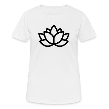 Lotus - T-shirt respirant Femme - blanc - Devant - AI Model Female 172 dark (172cm)