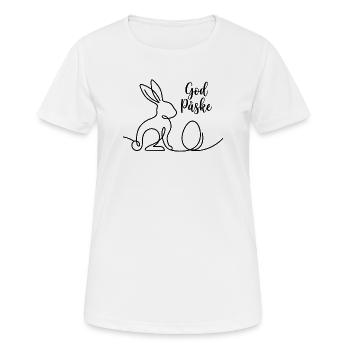 God Påske, Süßes Hasen Oster Shirt, Tasche, Hoodie - Frauen T-Shirt atmungsaktiv - Weiß - Vorne - AI Model Female 172 dark (172cm)