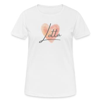 Lotta Name für Mädchenname Baby Girl Baby Shower - Frauen T-Shirt atmungsaktiv - Weiß - Vorne - AI Model Female 172 dark (172cm)