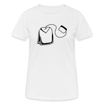 un sachet de thé - T-shirt respirant Femme - blanc - Devant - AI Model Female 172 dark (172cm)
