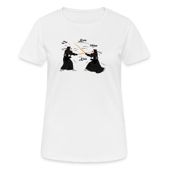 kendo - T-shirt respirant Femme - blanc - Devant - AI Model Female 172 dark (172cm)
