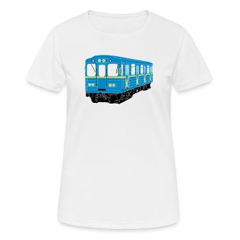 Métro de Kiev - T-shirt respirant Femme - blanc - Devant - AI Model Female 172 dark (172cm)