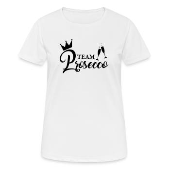 Team Prosecco! - Frauen T-Shirt atmungsaktiv - Weiß - Vorne - AI Model Female 172 dark (172cm)