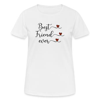 Meilleur ami - T-shirt respirant Femme - blanc - Devant - AI Model Female 172 dark (172cm)