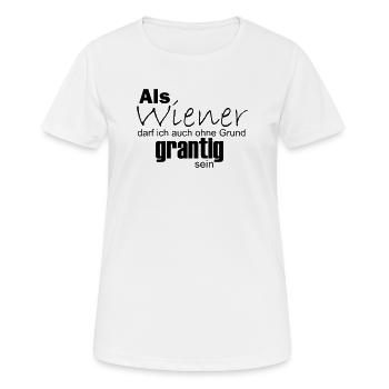 Viennese can also be grumpy for no reason - Women's Breathable T-Shirt - white - Front - AI Model Female 172 dark (172cm)