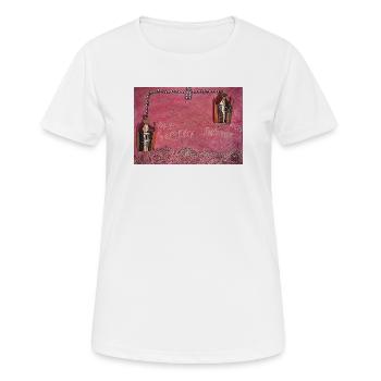Trouve Jésus par Eunice Ahiale - T-shirt respirant Femme - blanc - Devant - AI Model Female 172 dark (172cm)