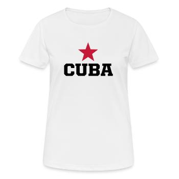 cuba revolucion - Frauen T-Shirt atmungsaktiv - Weiß - Vorne - AI Model Female 172 dark (172cm)