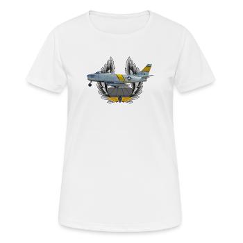 F-86 Sabre - T-shirt respirant Femme - blanc - Devant - AI Model Female 172 dark (172cm)