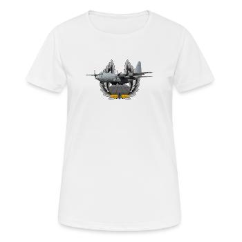 C-130 Hercules - T-shirt respirant Femme - blanc - Devant - AI Model Female 172 dark (172cm)