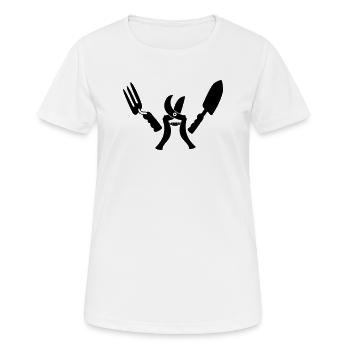Garden gardener ready - Women's Breathable T-Shirt - white - Front - AI Model Female 172 dark (172cm)