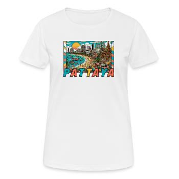 Pattaya Thailand Party Design - Frauen T-Shirt atmungsaktiv - Weiß - Vorne - AI Model Female 172 dark (172cm)