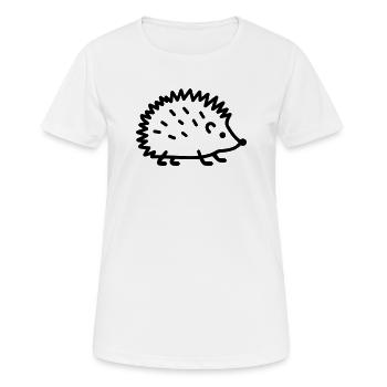 hérisson - T-shirt respirant Femme - blanc - Devant - AI Model Female 172 dark (172cm)