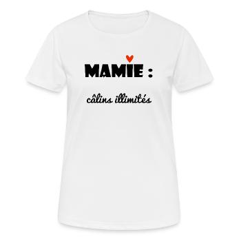 GRANNY. MAMMA. GRANDMOTHER. MOTHER'S DAY. - Women's Breathable T-Shirt - white - Front - AI Model Female 172 dark (172cm)