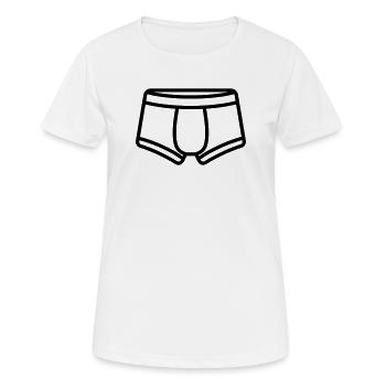 Boxer shorts - Women's Breathable T-Shirt - white - Front - AI Model Female 172 dark (172cm)