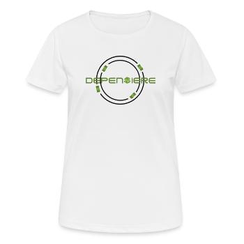Spender - Frauen T-Shirt atmungsaktiv - Weiß - Vorne - AI Model Female 172 dark (172cm)