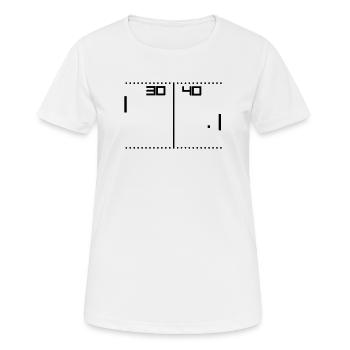 jeu de tennis de cru - T-shirt respirant Femme - blanc - Devant - AI Model Female 172 dark (172cm)